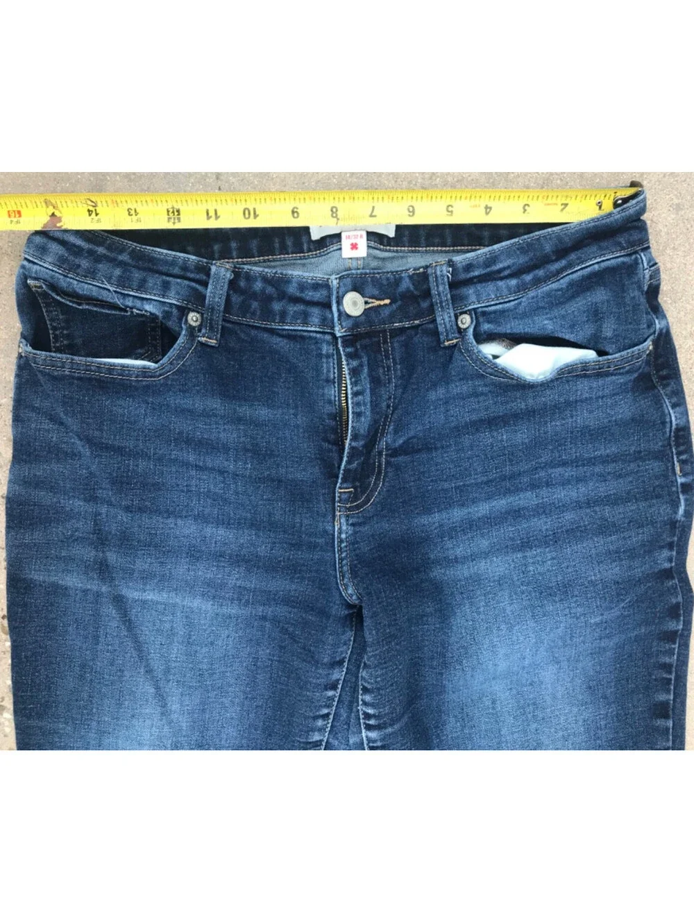 Lucky Brand Womens Lolita Boot Cut Blue Jeans 14/32R Stretch Cowgirl Lite Fading